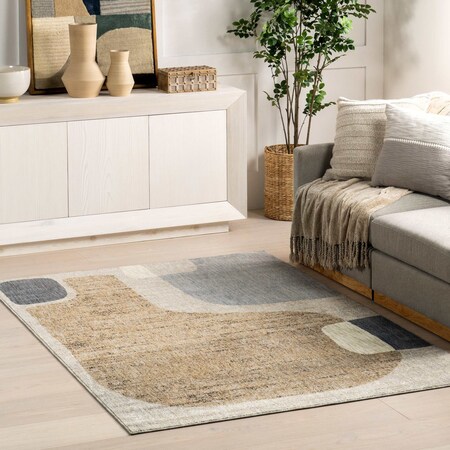 Nuloom Ryanna Mid-Century Modern Abstract Area Rug 4ft x 6ft GCEL10A-406